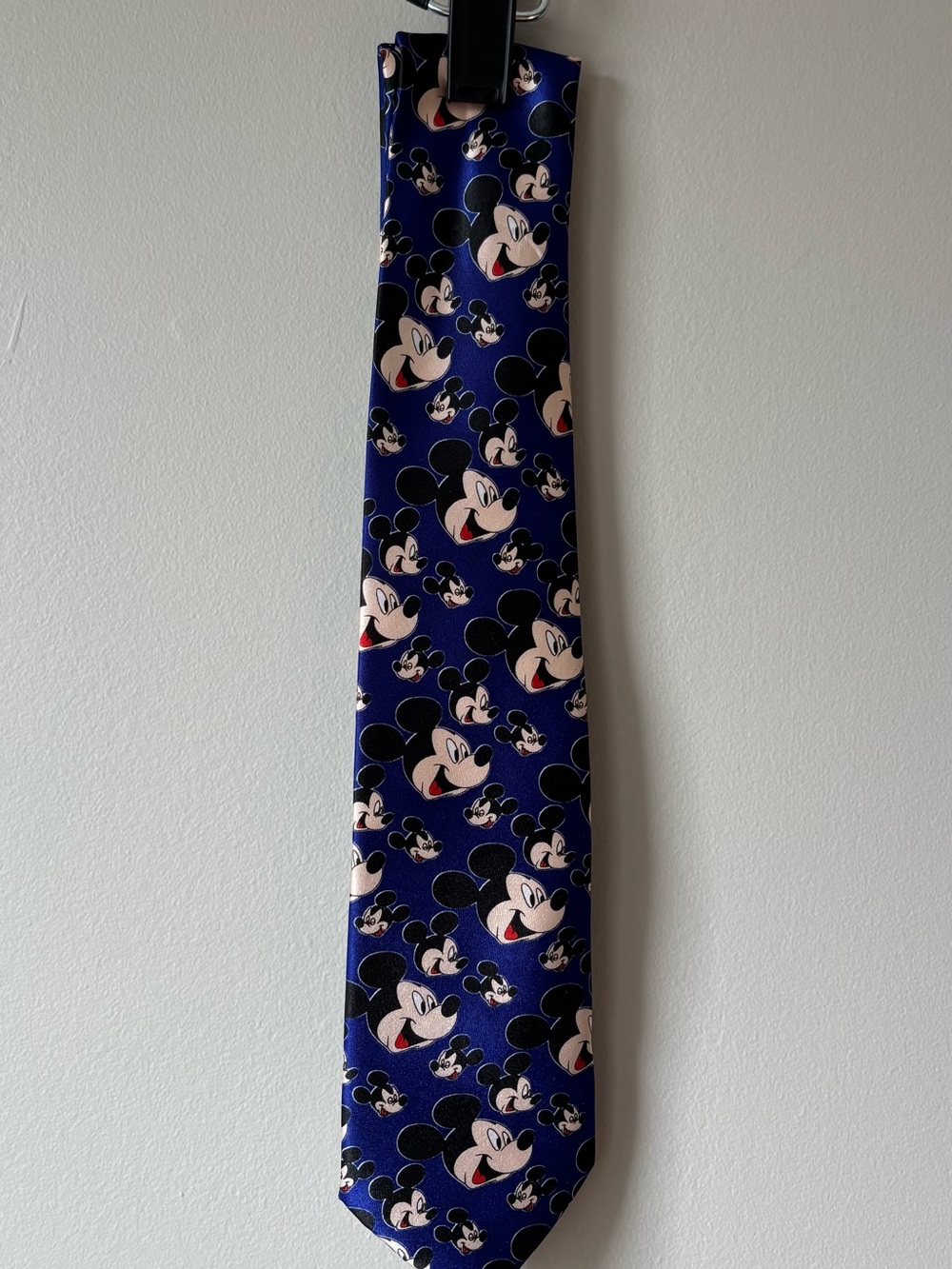 Kids Boys Blue Disney Mickey Mouse Pattern Tie